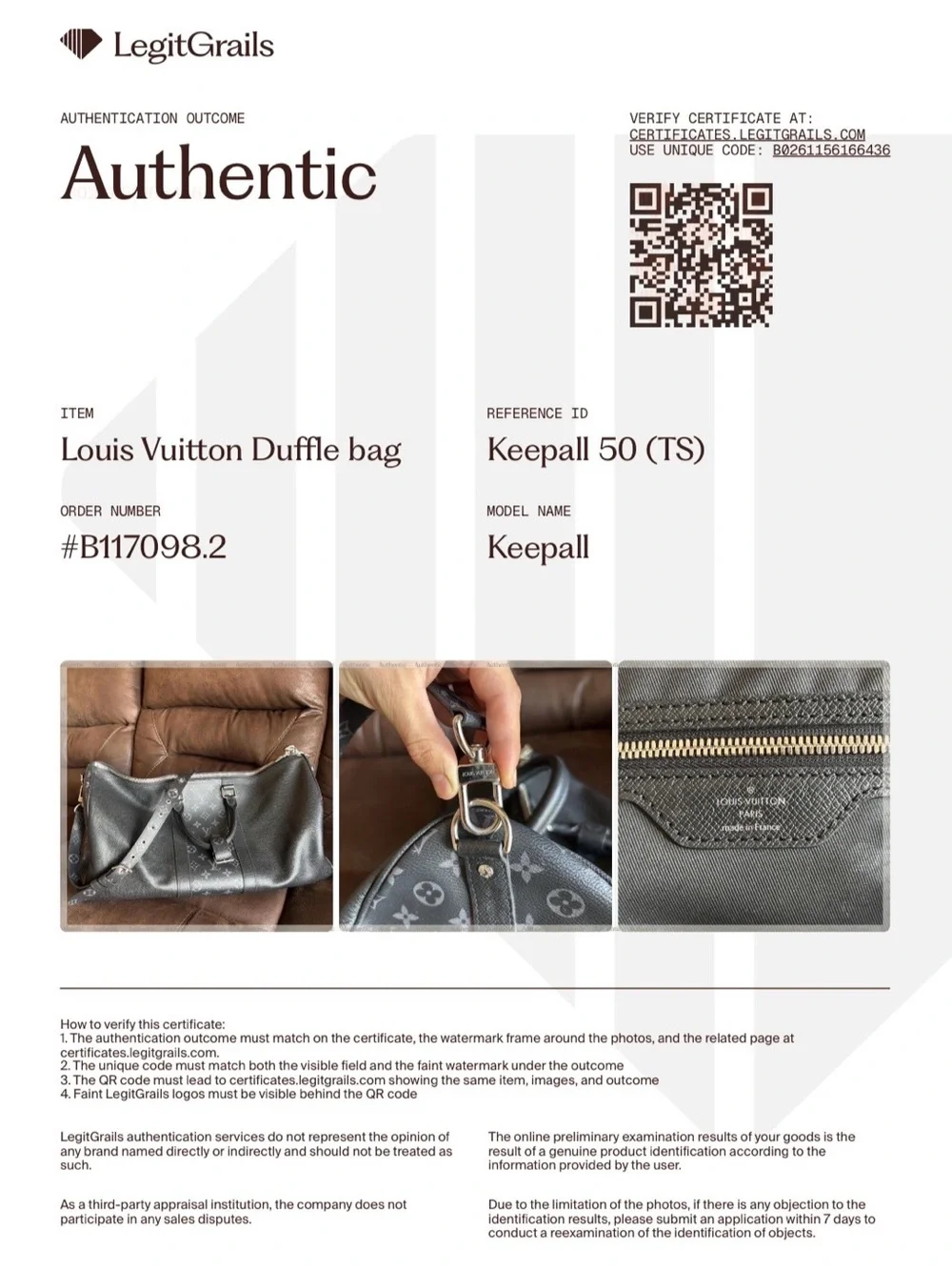 Louis Vuitton Keepall 50 duffle